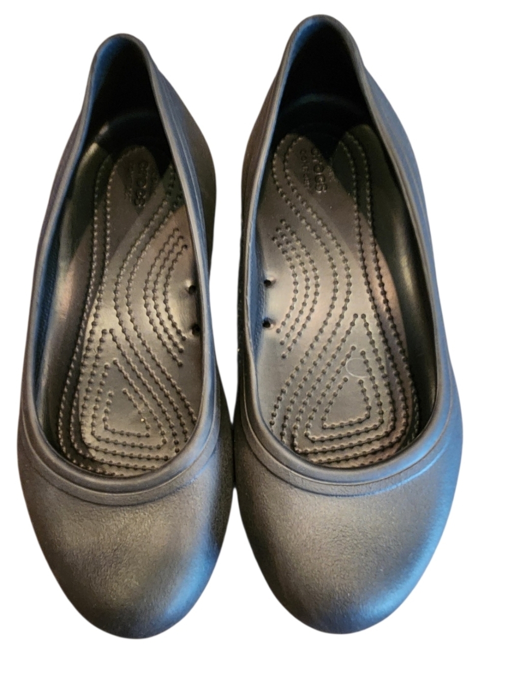 Croc's Women's At Work Ballet Flat (#205074) Size 6 Slip Resistant Outsole Black